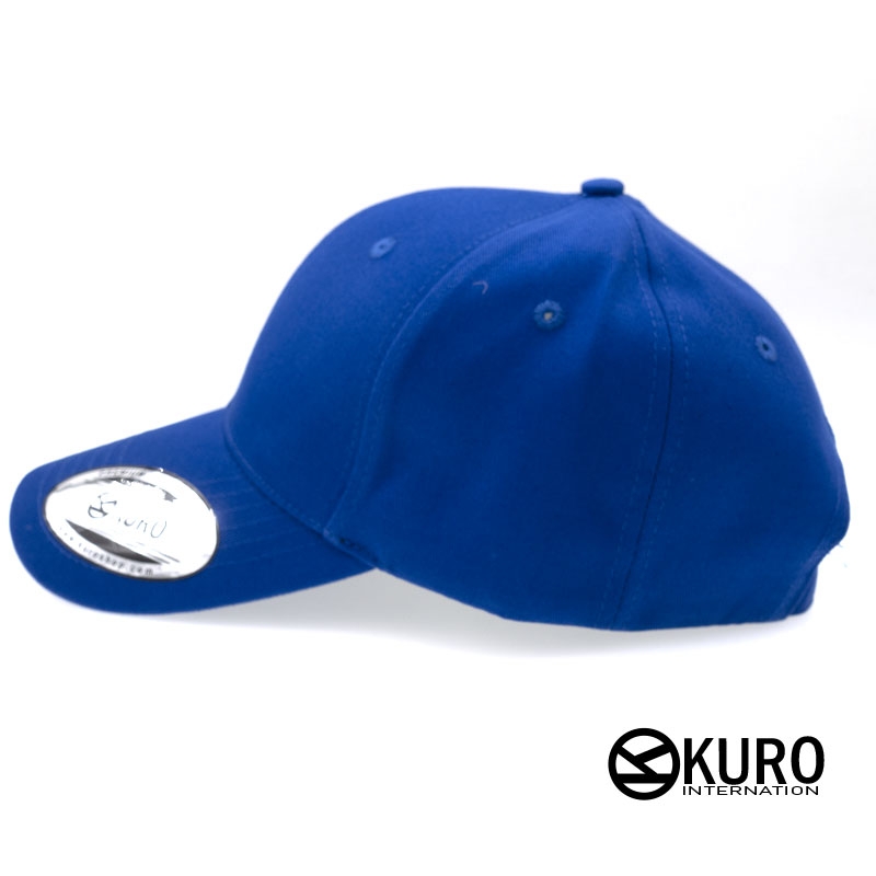 KURO-SHOP 寶藍色老帽棒球帽布帽(硬挺版)