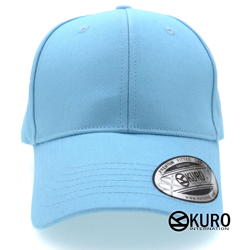 KURO-SHOP 水藍色老帽棒球帽布帽(硬挺版)