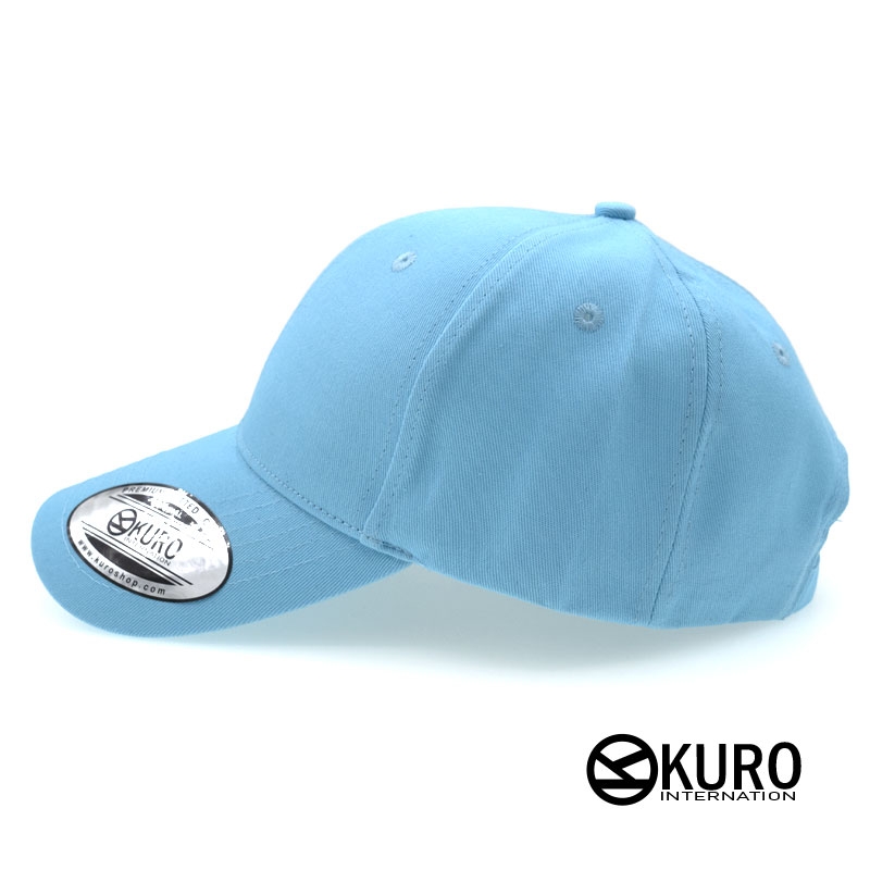 KURO-SHOP 水藍色老帽棒球帽布帽(硬挺版)