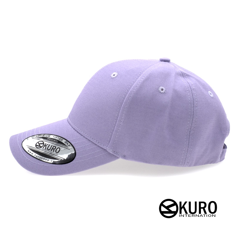 KURO-SHOP 淺紫色老帽棒球帽布帽(硬挺版)