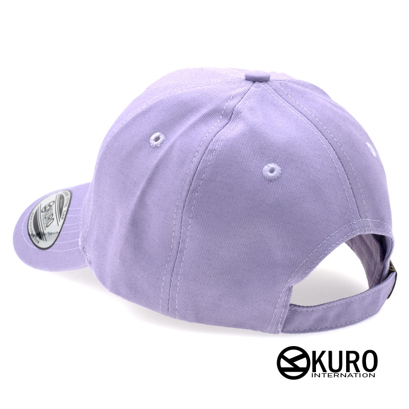KURO-SHOP 淺紫色老帽棒球帽布帽(硬挺版)