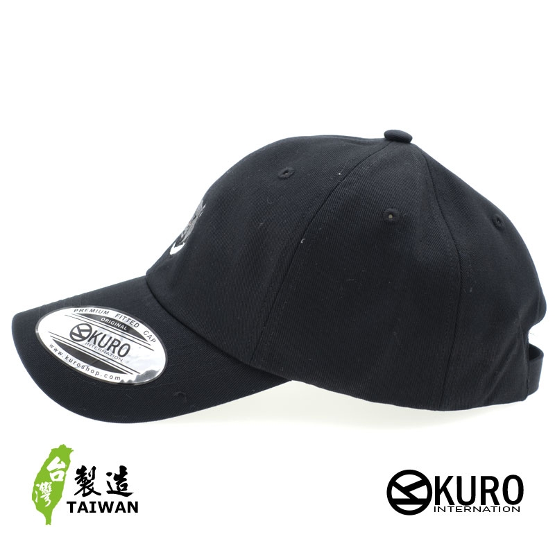 KURO-SHOP 黑熊 台灣 電繡 老帽 棒球帽 布帽(可客製化)