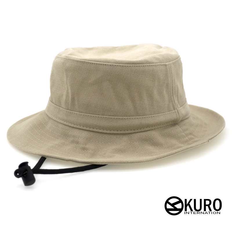KURO-SHOP 卡色水洗棉質漁夫帽(可客製化電繡)