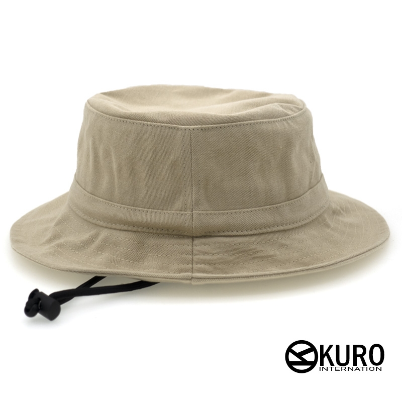 KURO-SHOP 卡色水洗棉質漁夫帽(可客製化電繡)