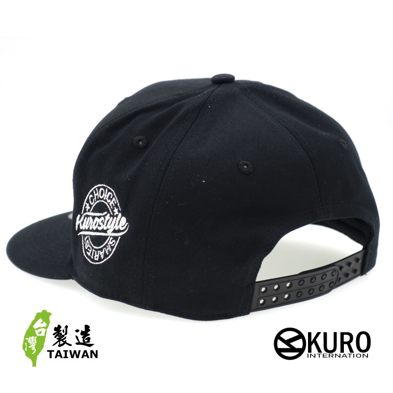 KURO-SHOP 偽日文 龜懶趴火 龜らんぱ火  立體繡 潮帽  平板帽-棒球帽(可客製化)