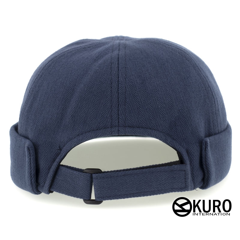 KURO-SHOP 藍色棉質水兵帽 雅痞帽 瓜皮帽 (可客製化)