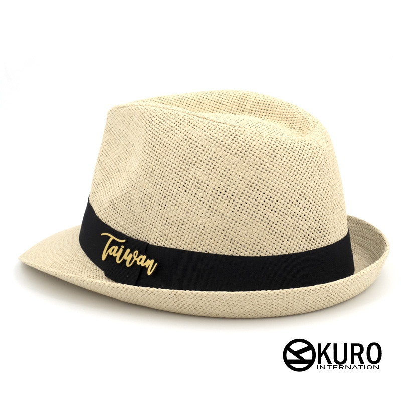KURO SHOP Taiwan  大頭版 夏日潮流紳士草帽(可客製化)