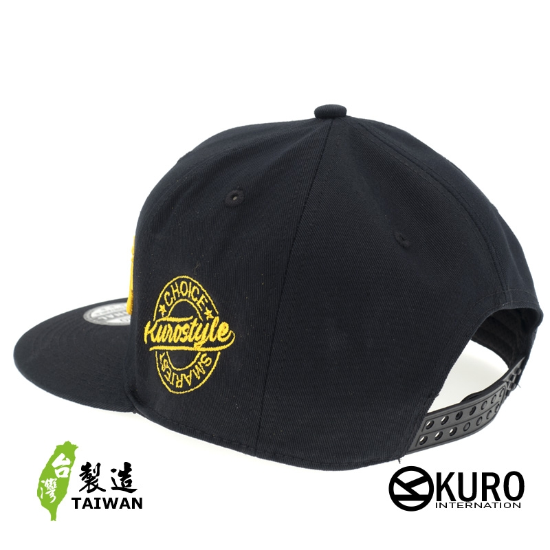 KURO-SHOP 穗稻忠武 立體繡 潮帽  平板帽-棒球帽(可客製化)