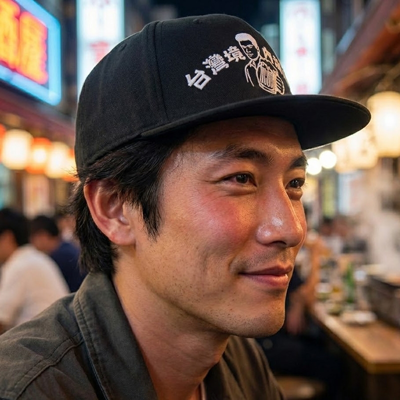 KURO-SHOP 台灣境內沒醉過 潮帽 平板帽-棒球帽(可客製化)