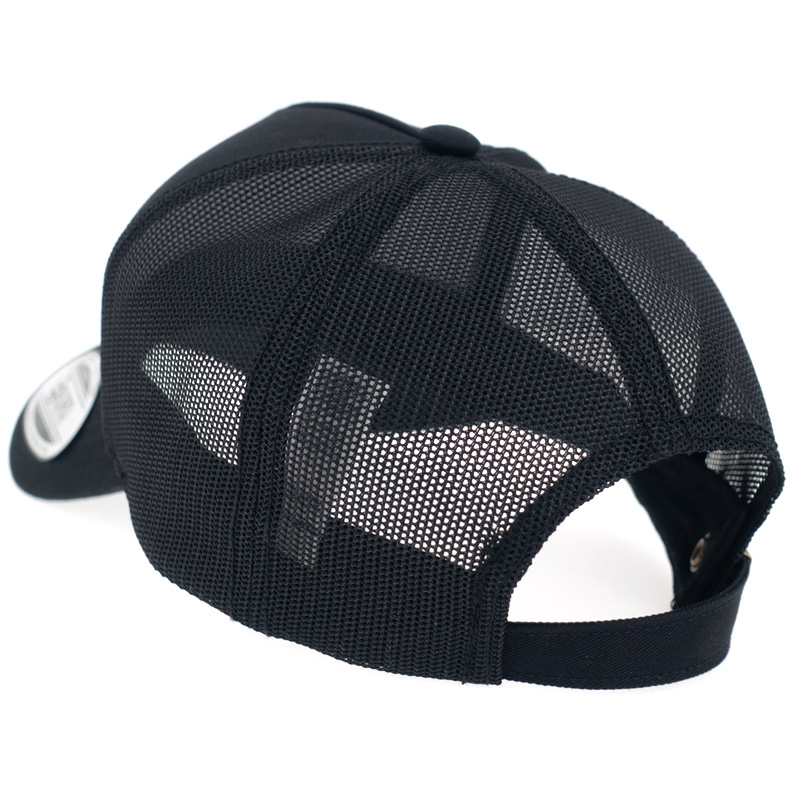 KURO-SHOP 黑色 五片式網帽 (可客製化)