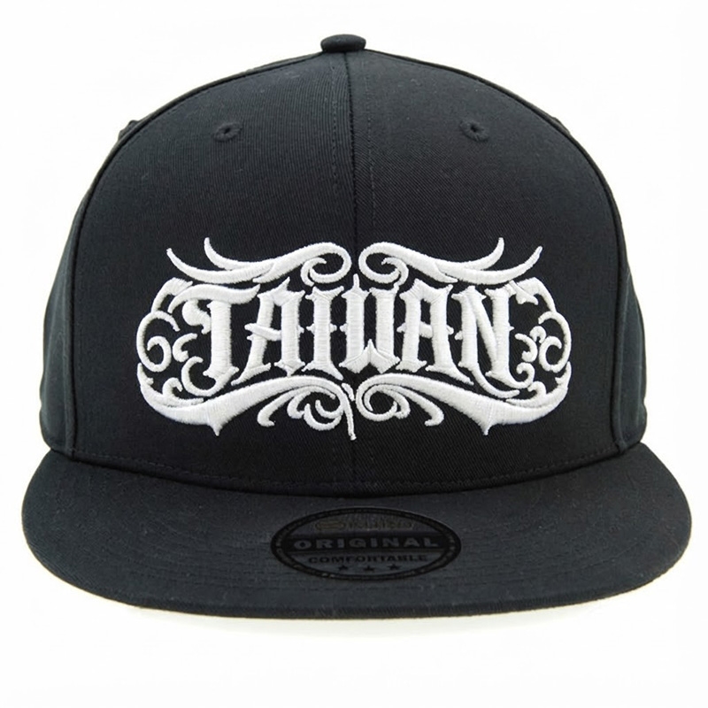 KURO-SHOP 復古花紋 Taiwan 潮帽 平板帽-棒球帽(可客製化)