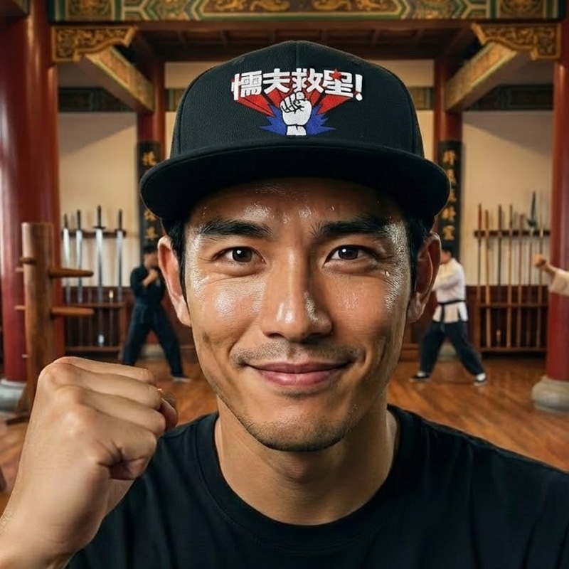 KURO-SHOP  懦夫救星 潮帽  平板帽-棒球帽(可客製化)