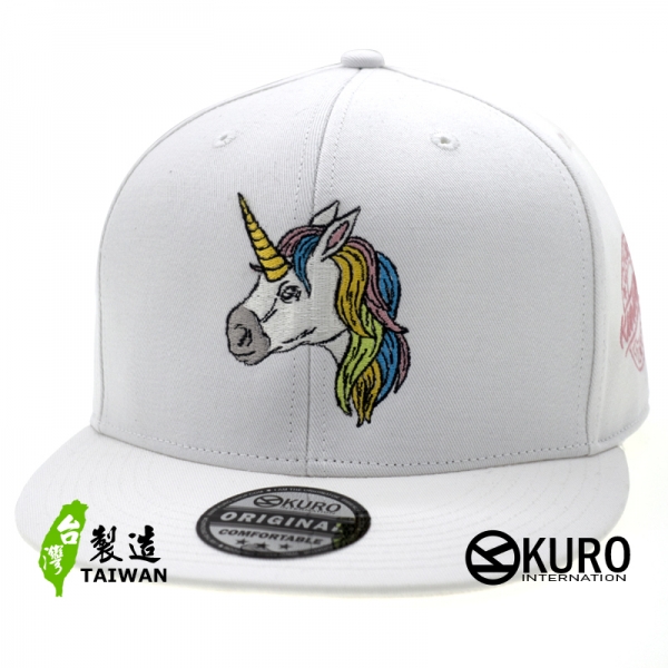 KURO-SHOP 獨角獸 潮流板帽 棒球帽(可客製化電繡)