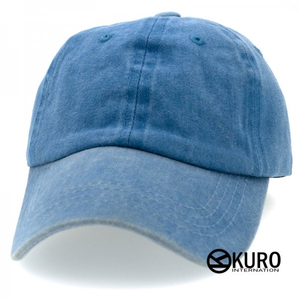 KURO-SHOP 復古水洗 牛仔色  兒童 少童 老帽棒球帽