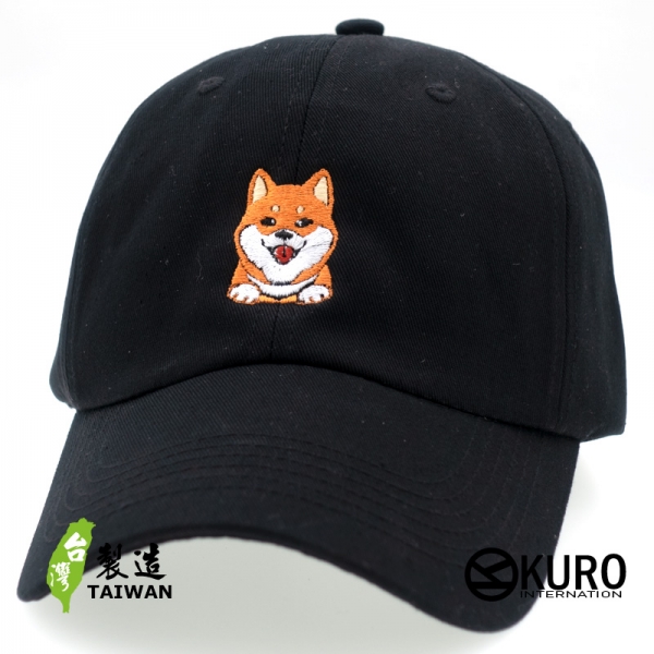 KURO-SHOP 柴犬  電繡 老帽 棒球帽 布帽(可客製化)