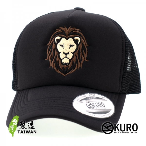 KURO-SHOP 獅子 LION 電繡 網帽、卡車司機帽