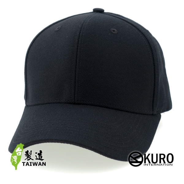 KURO-SHOP 黑色台灣製造 大頭 大帽圍 老帽棒球帽布帽