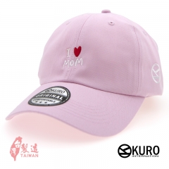 kuro設計款 I LOVE MOM 老帽 棒球帽 布帽