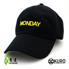 kuro MONDAY星期一 老帽 棒球帽 布帽(側面可客製化)