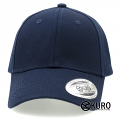 KURO-SHOP 深藍色老帽棒球帽布帽(硬挺版)