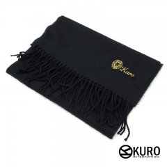 KURO-SHOP 獅子徽章客製化圍巾