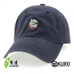 KURO-SHOP 鬥牛犬 電繡 老帽 棒球帽 布帽(可客製化)