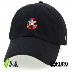 KURO-SHOP 日本達摩娃娃 電繡 老帽 棒球帽 布帽(可客製化)