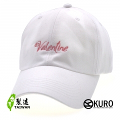 KURO-SHOP 情人節愛心字型  電繡 老帽 棒球帽 布帽(可客製化電繡)