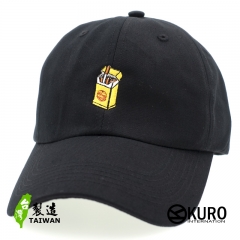 KURO-SHOP 香菸 電繡 老帽 棒球帽 布帽(可客製化)