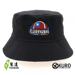 KURO-SHOP 中華民國 圖騰 國旗漁夫帽(可客製化電繡)