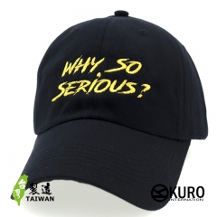 KURO-SHOP why so serious?  電繡 老帽 棒球帽 布帽(可客製化)