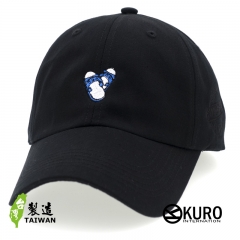 KURO-SHOP 台客精神-藍白拖電繡 老帽 棒球帽 布帽(可客製化)