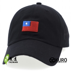 kuro 中華民國國旗 立體繡 老帽 棒球帽 布帽(側面可客製化)