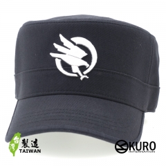 KURO-SHOP 老鷹圖騰立體繡 台灣製造軍帽