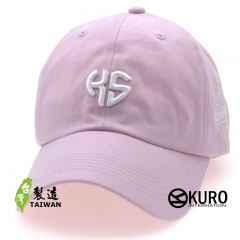 KURO-SHOP 情侶英文名簡寫 愛心立體繡 電繡 老帽 棒球帽 布帽(可客製化)