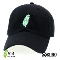 KURO-SHOP 台灣地圖 電繡 老帽 棒球帽 布帽(可客製化)