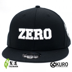 KURO-SHOP  ZERO 立體繡  平板帽-棒球帽(可客製化)