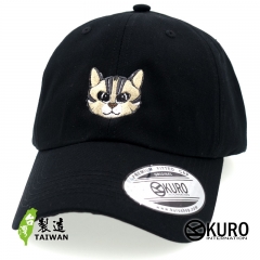 KURO-SHOP 台灣特有種 石虎 電繡 老帽 棒球帽 布帽(可客製化)