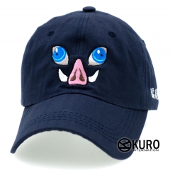 KURO-SHOP 猛豬突進 電繡 老帽 棒球帽 布帽(可客製化)