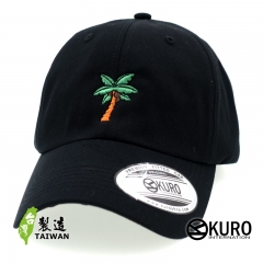 KURO-SHOP 椰子樹 電繡 老帽 棒球帽 布帽(可客製化)