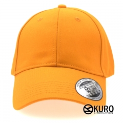 KURO-SHOP 橘色老帽棒球帽布帽(硬挺版)