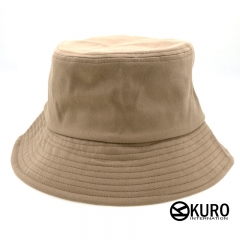 KURO-SHOP 鴕色大頭版 棉質漁夫帽(可客製化電繡)