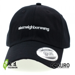 KURO-SHOP alexneighborwang 電繡 老帽 棒球帽 布帽(可客製化)