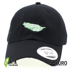 KURO-SHOP Taiwan IN 硬啦 台灣地圖 電繡 老帽 棒球帽 布帽(可客製化)