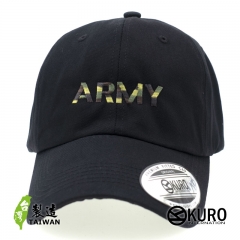 KURO-SHOP ARMY 迷彩線 電繡 老帽 棒球帽 布帽(可客製化)