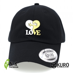 KURO-SHOP 擁抱愛 LOVE 雷雕 老帽 棒球帽 布帽(可客製化)