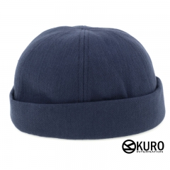 KURO-SHOP 藍色棉質水兵帽 雅痞帽 瓜皮帽 (可客製化)
