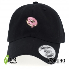 KURO-SHOP  甜甜圈 電繡 老帽 棒球帽 布帽(可客製化)